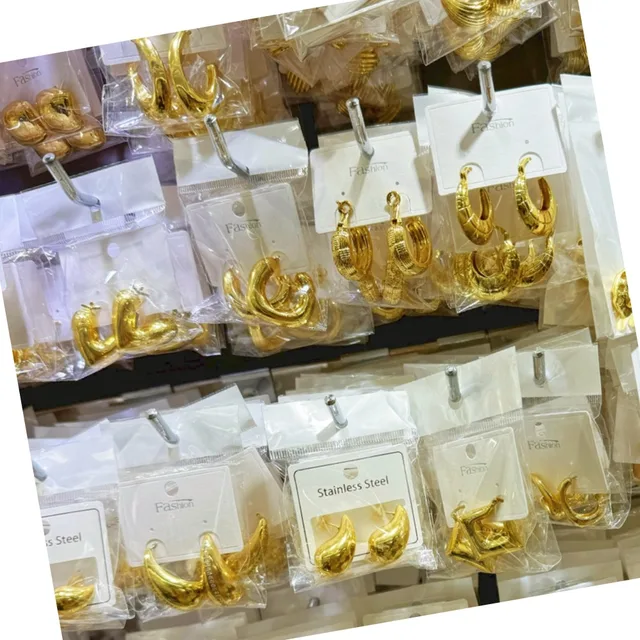 Titanium Earring Tiktok Trendy Drop Hook Heart Earrings 18K Gold Plated boucle d'oreille bijoux Cheap Stainless Steel Jewelry