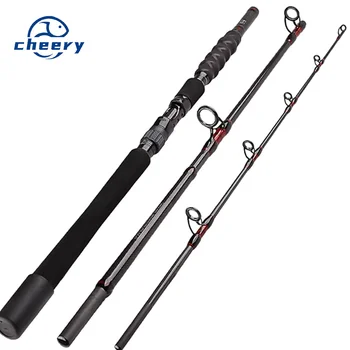 CHEERY Wholesale 3 Section Carbon Fiber Hot Sale Boat Fishing Rod Trolling Fishing Rod Pesca Big Grouper Sea Fishing Rods – Trolling Lure – view 2