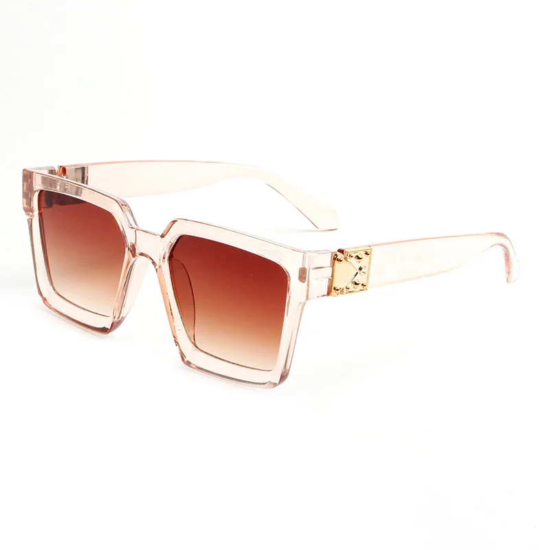 Trendy Luxury Sunglasses Millionair Gafas De Lujo Large Frame Square Pc Men and Women Sh aperçu 2