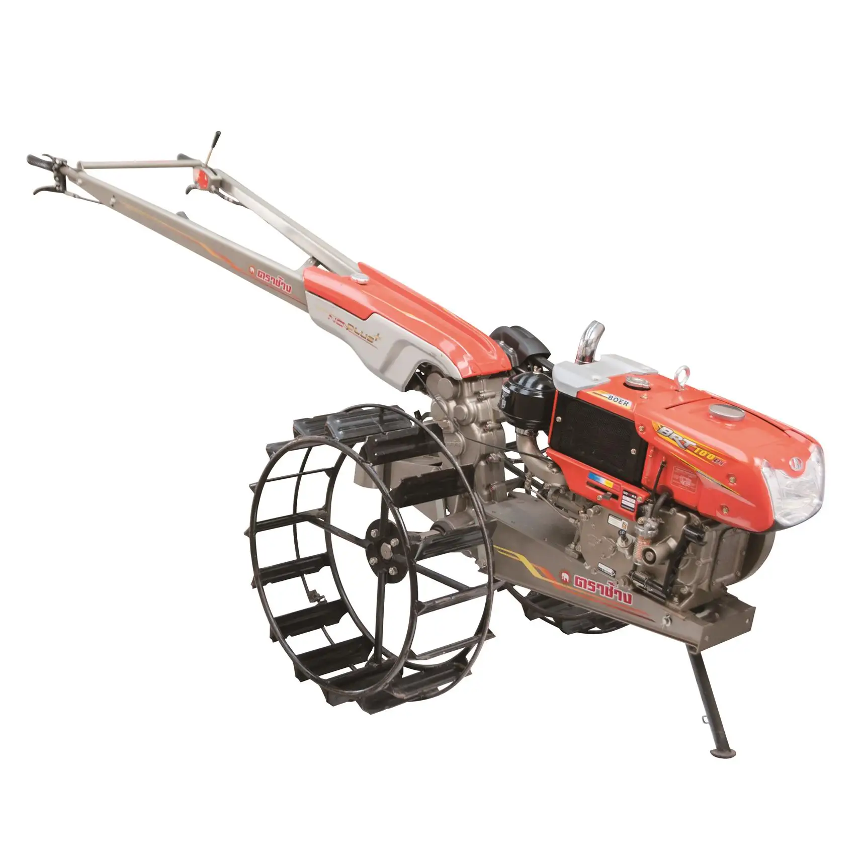 Two Wheel Hand Walking Tractor With Tiller for Cultivator