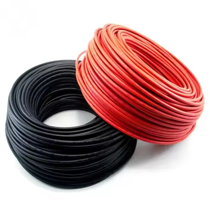 10mm2 Solar Cable for Panel Low Voltage Single Core Insulated Copper Wire XLPE/PVC/XLPO Insulation 30A Rated Tinned Construction