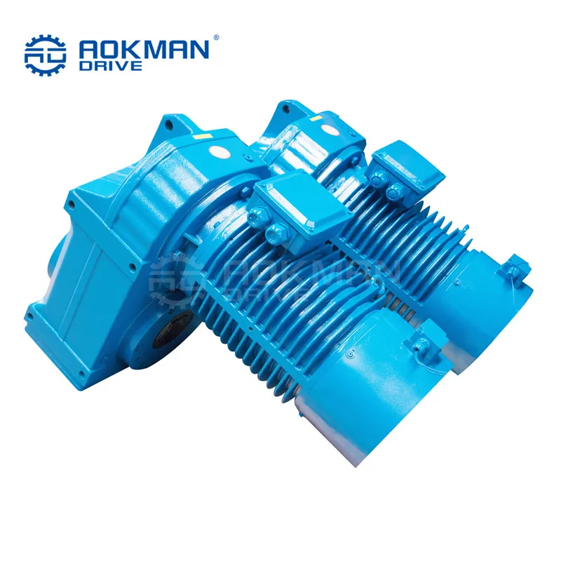 F Series High Power Solid Shaft Gearbox 80:1 Speed Reducer with Helical Gearing Arrangement Customizable Cast Iron Material