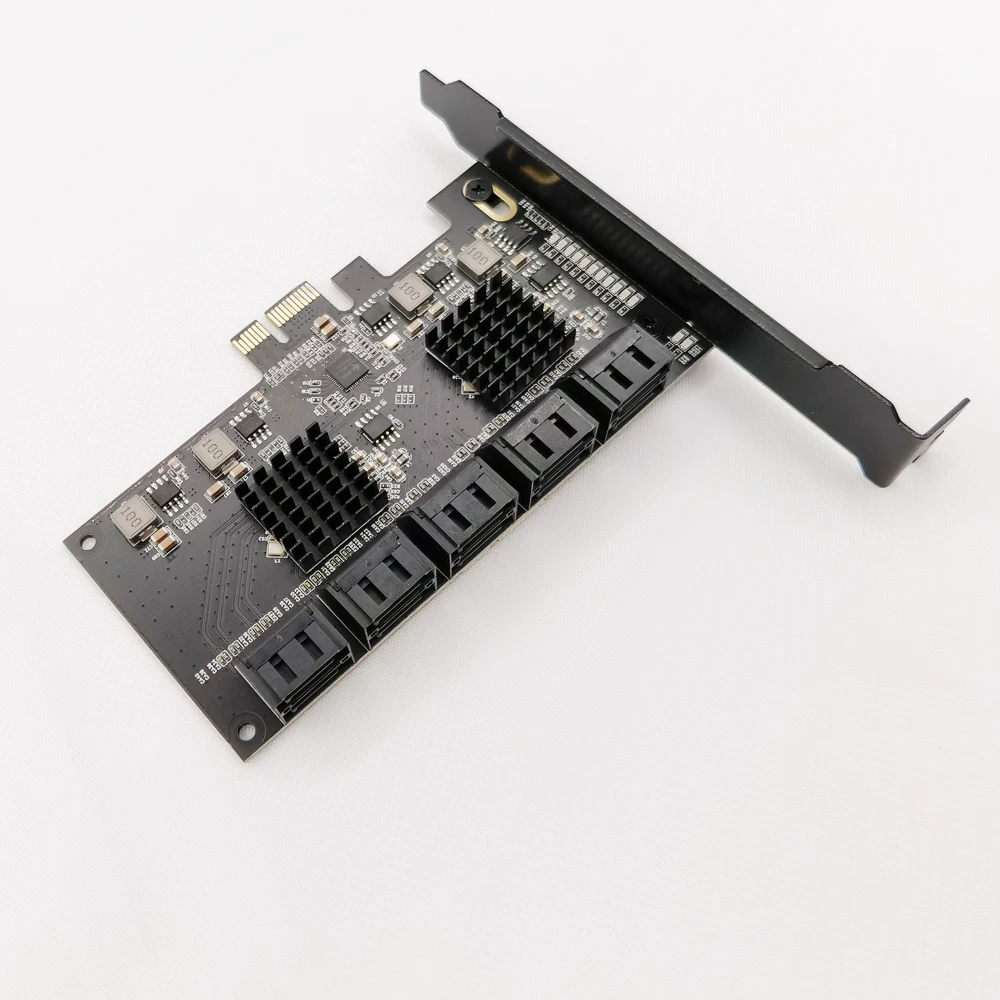4ports 3 PCI Express Expansion PCI-E Controller PCIE 1X to SATA Card SATA3.0 6Gb Adapter Add On Cards for HDD SSD