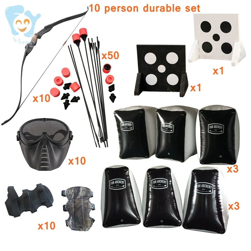 10 Person Durable Inflatable Archery Tag and Foam Arrow