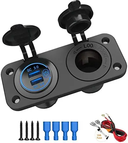 usb port for cigarette lighter Amazon.com: FARSENSE 5V to 12V Step Up Converter Cable, USB A/Type-C to 12V  Car Cigarette Lighter Socket Adapter with Voltage Display