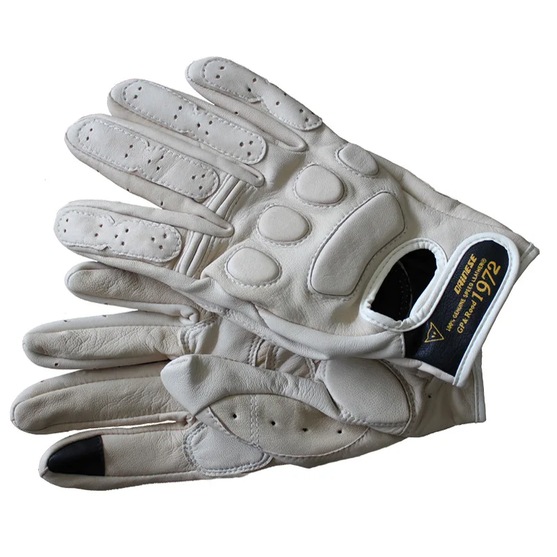 Перчатки SLKE из козьей кожи износостойкие тактические винтажные классические мотоциклетные перчатки для езды на велосипеде желтые