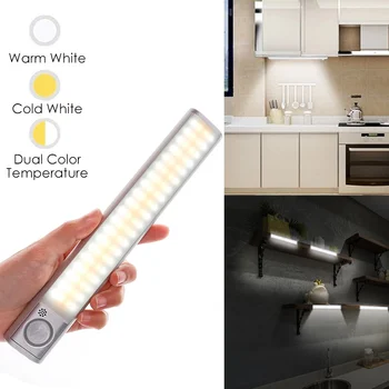 Kaufe USB Wiederaufladbare Lampe LED Nachtlicht Bewegungssensor LED-Licht Für Küche Kleiderschrank Schrank Beleuchtung 22 Cm/32 Cm/52 Cm Aluminium-LEDs Zum Preis Ab 5.67