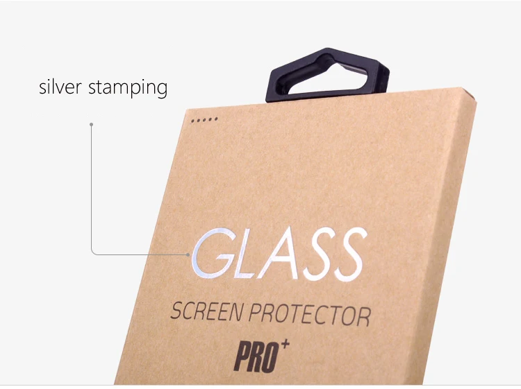 Custom Retail Screen Protector Packaging Box with 4-color Printing and Recycled Materials for Tempered Glass Film