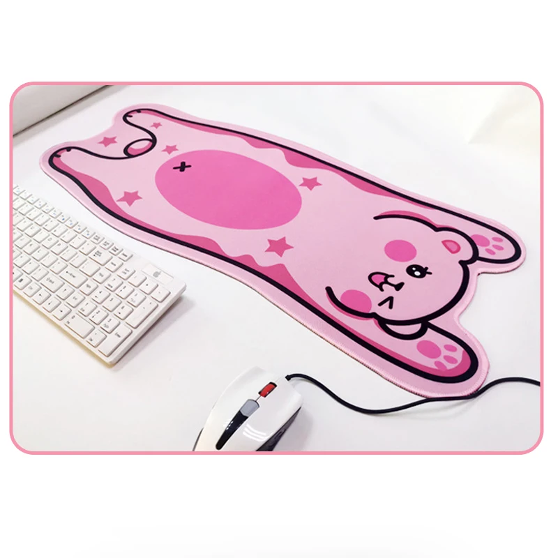 Source large Gaming Cute Mouse Pad Pink Print Mousepad XXL 3d