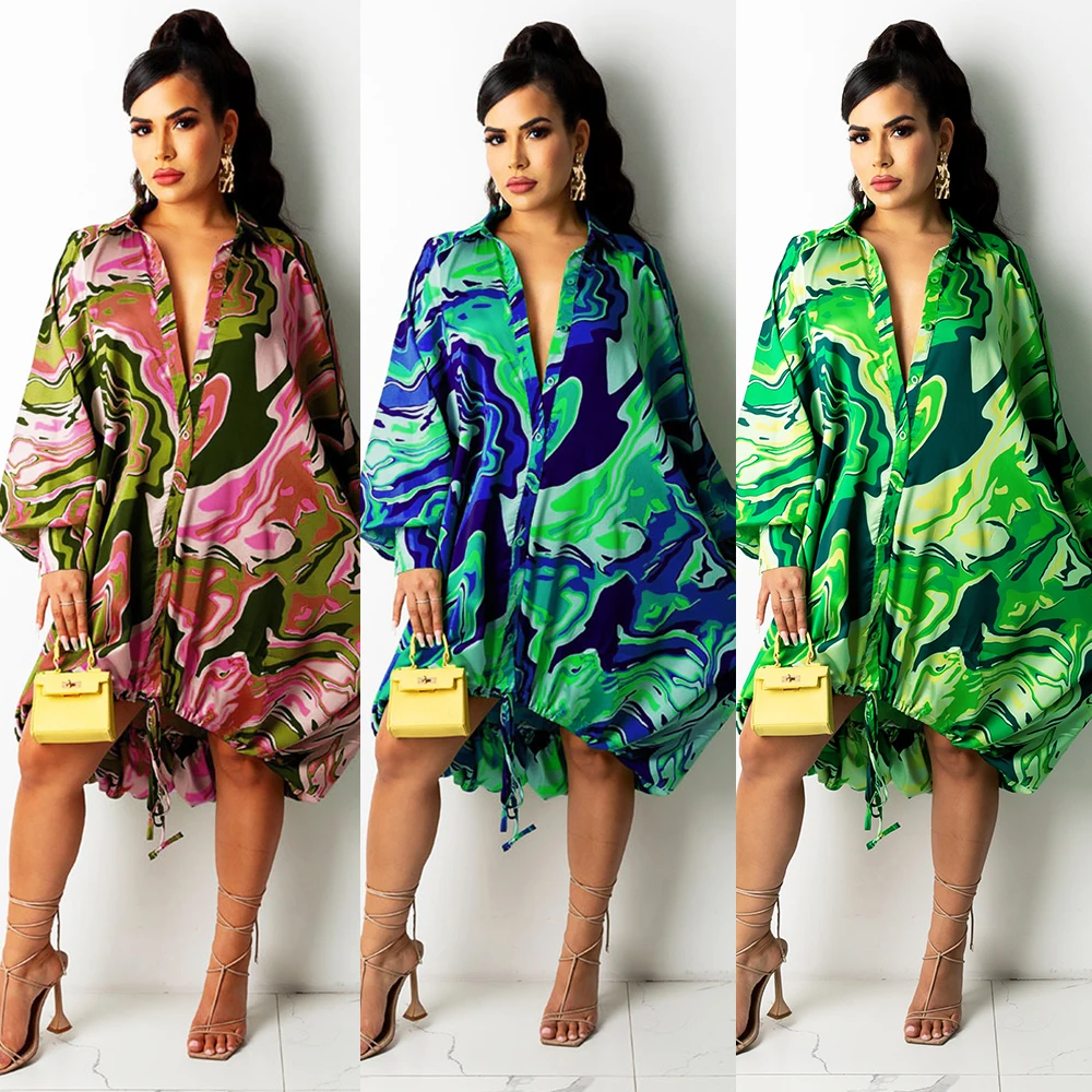 Vestido Holgado Vintage Con Flores Para Mujer,Elegante,Cuello Vuelto,Manga  Abombada - Buy Señora Vestidos,Vestidos Vintage,Una Línea Vestidos De  Product on Alibaba.com