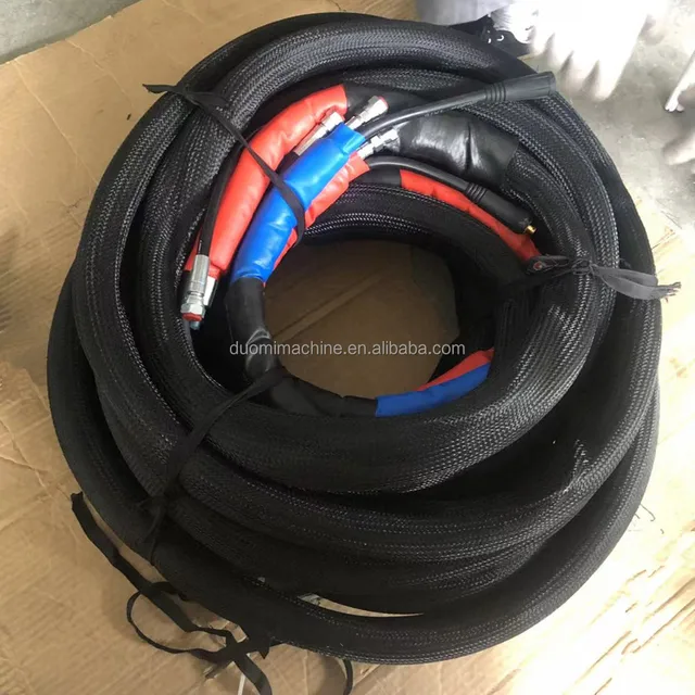 PU foaming Polyurethane pipe and Polyurea Heated Hose for chemical insulation