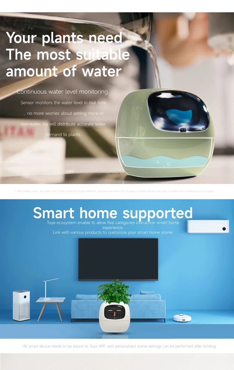 Home Garden Flower Pots Creative Interaction Mini Smart Garden Indoor