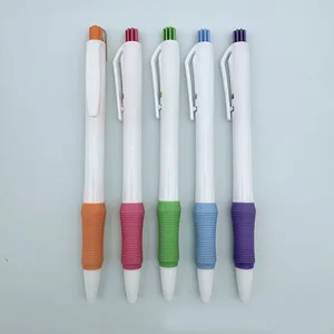 Factory Wholesales Stationery Company Free Gift  Advertising Promotion Click Plastic Ballpoint Pen with Custom Logo Imprint