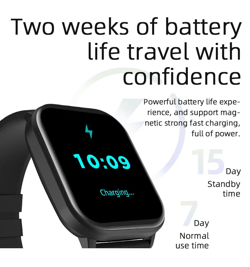 Chinese factory supplier supply  Zl99j Sanvnet 2025 Smart Watch Blood Oxygen Heart Rate Tracker Fitness Tracker Multiple Sport Modes Smart Watches For Men Women - Buy Unisex Smart Watch square Shape Smartwatch tft Display Smartwatch ip68 Waterproof Smartwatch rubber Band Smartwatch blood Oxygen Heart Rate Tracker
