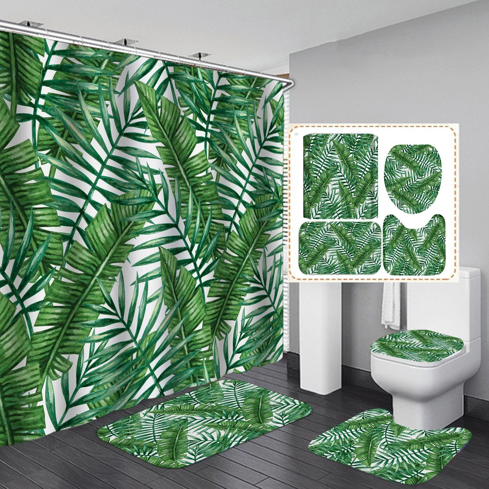 New Arrival Waterproof African American Women Shower Curtains for Bathroom