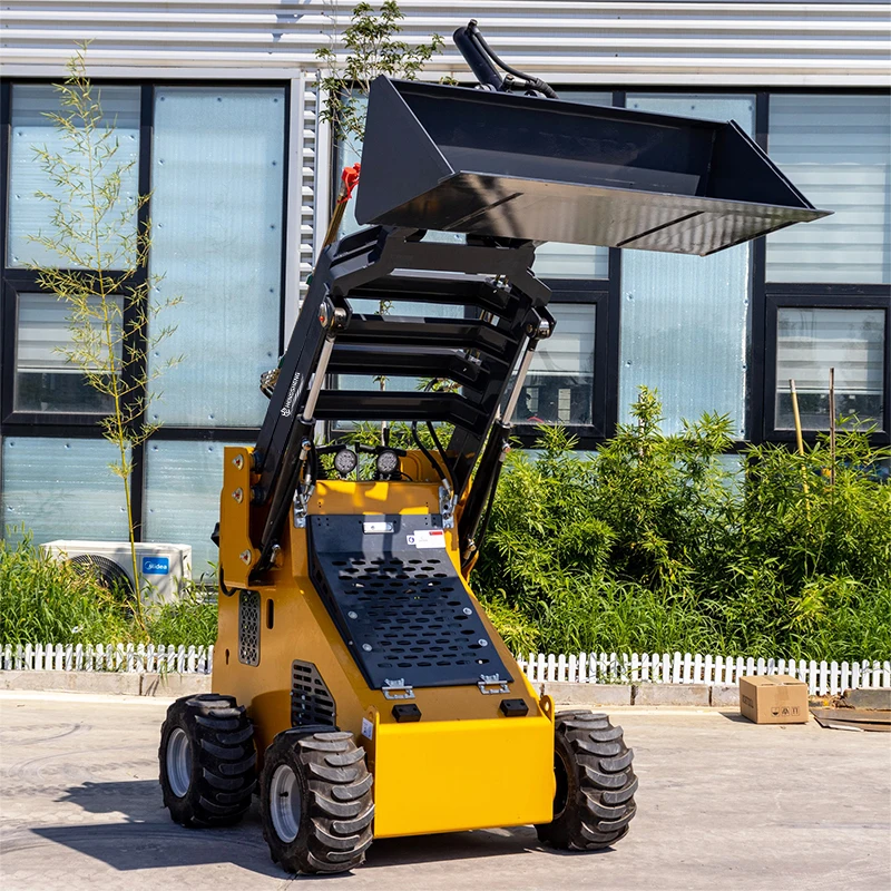 Free Shipping Efficient Skid Steer Loader Made in China Weight 950kg Wheel Loader CE/EPA/EU Certification Power 16.9KW  Loader