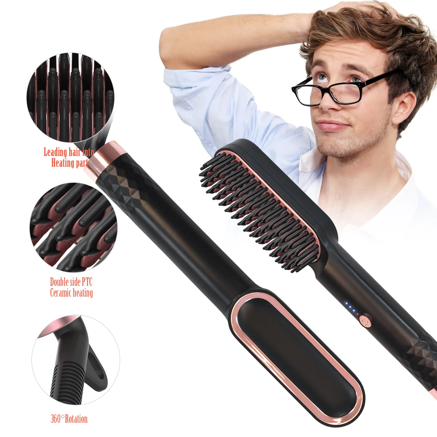 Heated Beard Comb Leading Beard Straightener Shop Our Factory