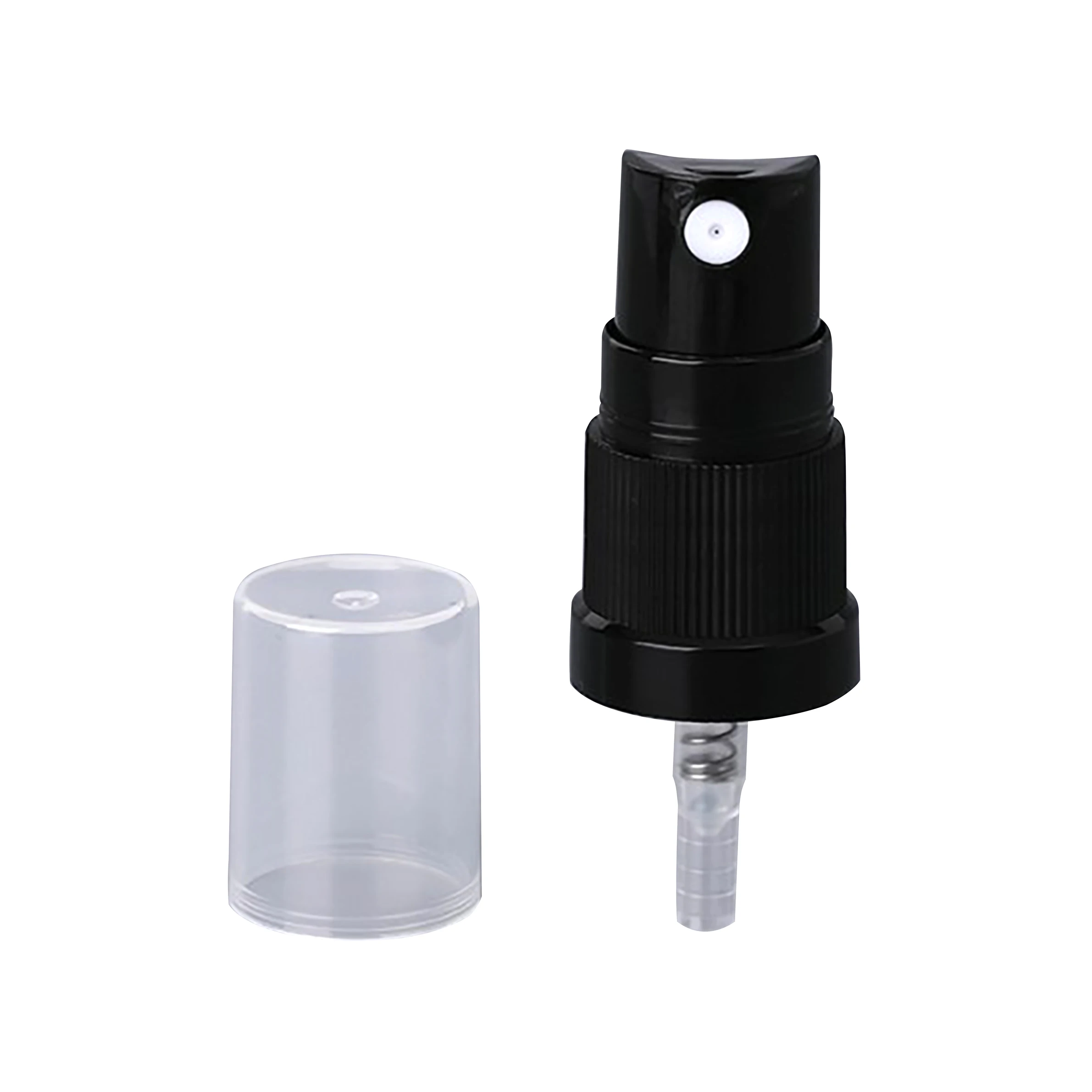 18mm mist sprayer tamper proof evident 18/415 plastic black mist sprayer for glass bottles