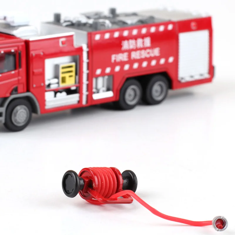 1/50消防車モデルKDWダイキャストメタルウォータータンク消防車