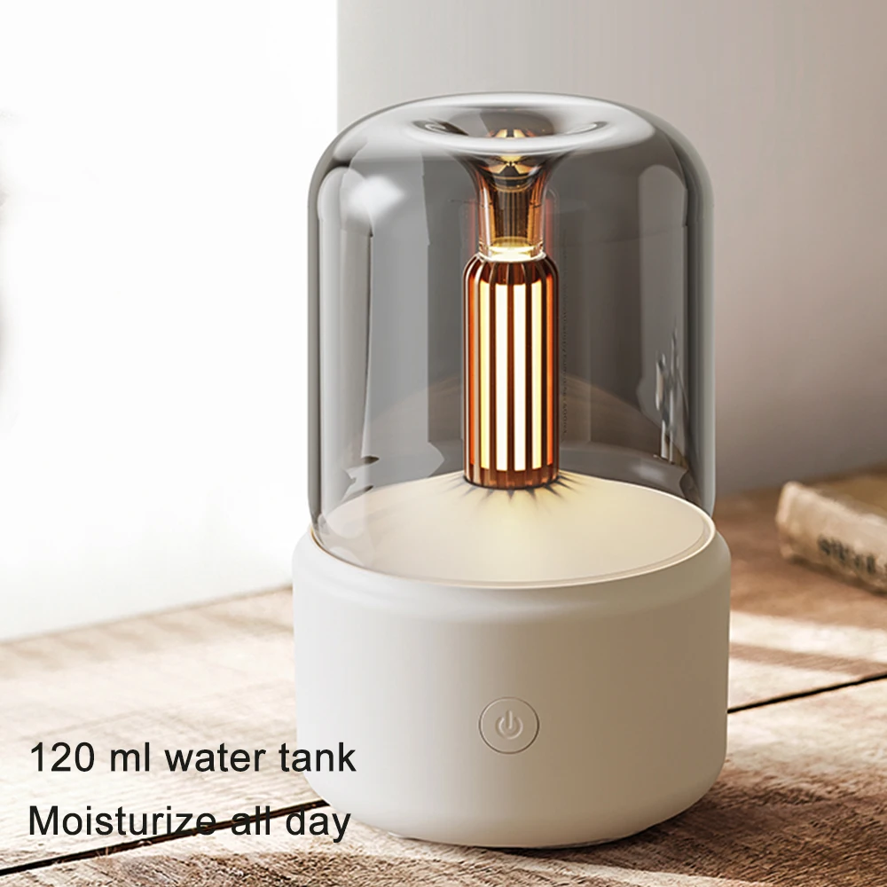 Electric Aroma Essenti Oil Diffuser Machine Lamp Custom  Hotel Aroma Diffuser Bathroom Candlelight Shape Design DQ702