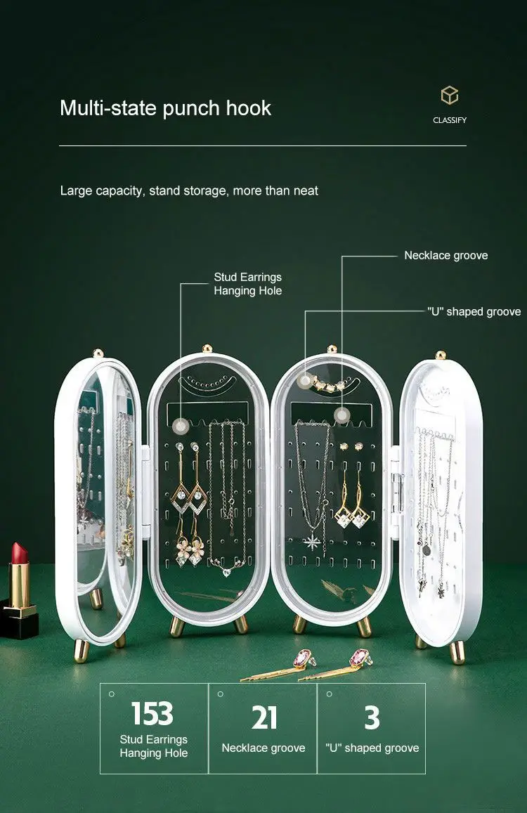 Luxury Foldable Jewelry Organizer Box