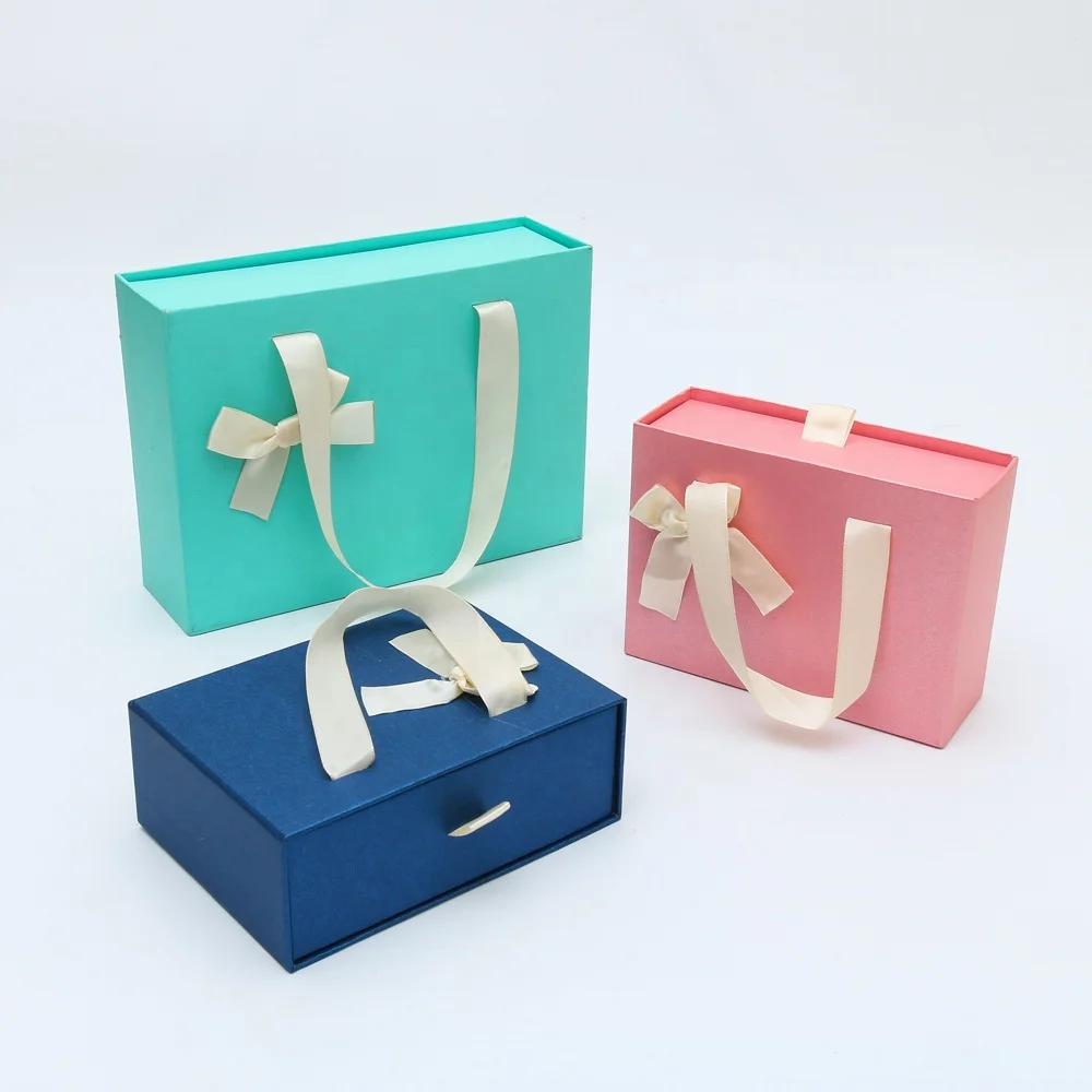 Paper Pull Box Custom Pull Out Paper Cardboard Carrying Box Cardboard Paper Wedding ...