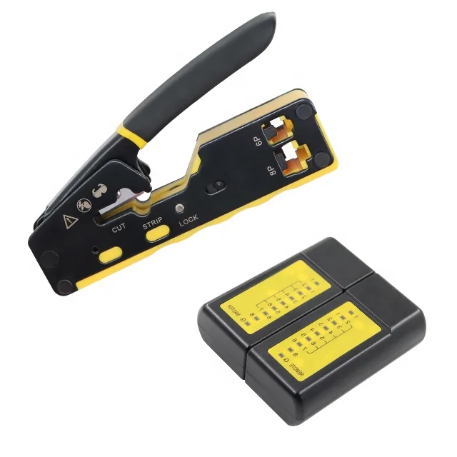 Network Repair Tool Kit RJ45 Crimping Tool Cable Tester Tool Set