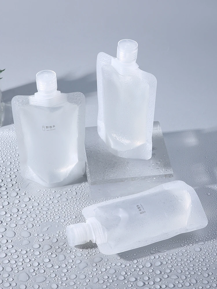 Small Travel Hand Liquid Detergent Foam Soap Dispenser Water Packaging Bag for Shampoo Custom Printed Plastic Refill Spout Pouch