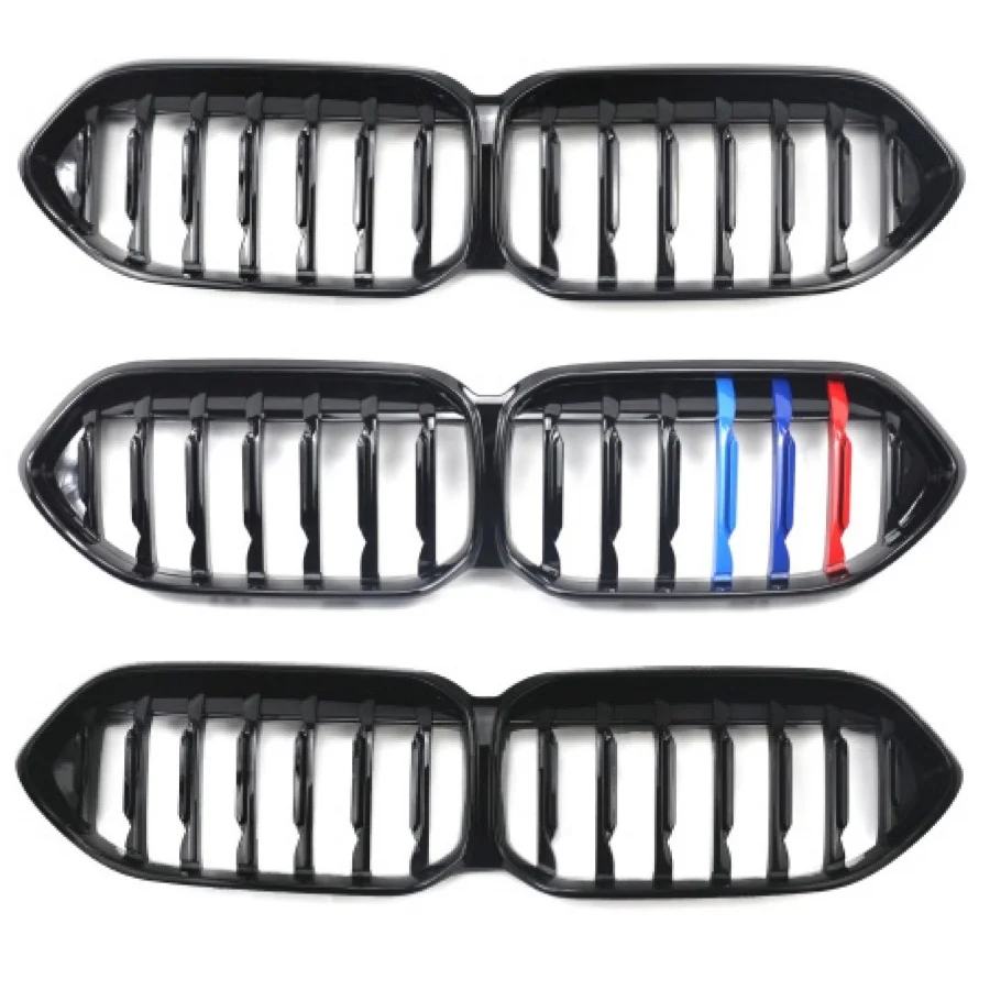 TIYPEOR Single Line Front Grille Kidney Mesh Bumper Grill for Bmw 2 Series F44 2019 - 2022 Car Accessories Matte Glossy Black