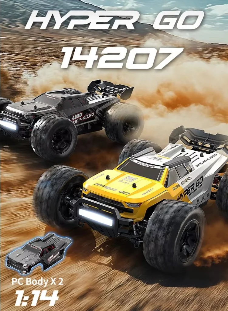 ホビーラジコン Monster truck MJX Hyper Go 14207 RC Monster Truck - High Speed off Road
