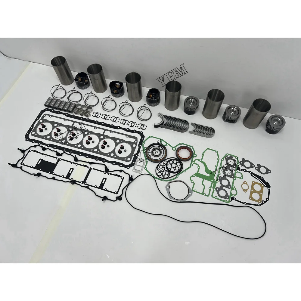 For Caterpillar C7 Cylinder Overhaul Liner Kit With Piston Ring Full Gasket Set Bearings Aftermarket Engine Spare Parts