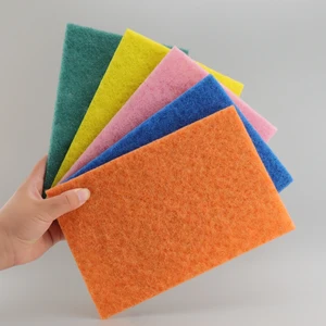 Kitchen Washing Heavy-duty Cleaning Pad Abrasive Nylon Durable Washing Pad for Household Commercial Use Scouring Pad