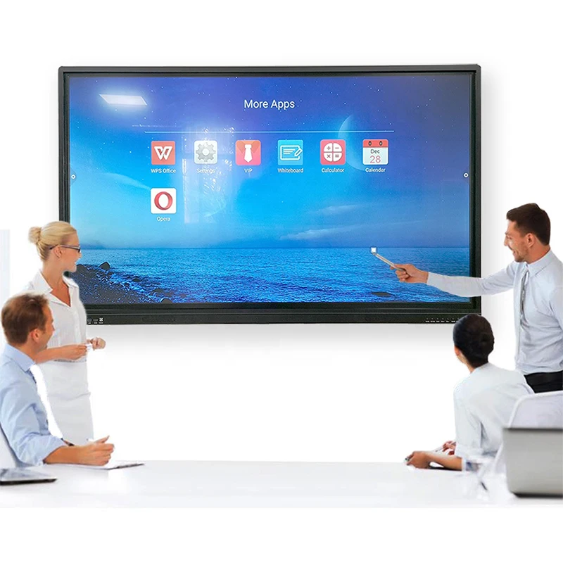 Trendy 2021 Free Android 9.0 OS 4K LED Interactive Smart Touch E Boards Display Panels Flat Panel Whiteboard Price 65 75 86