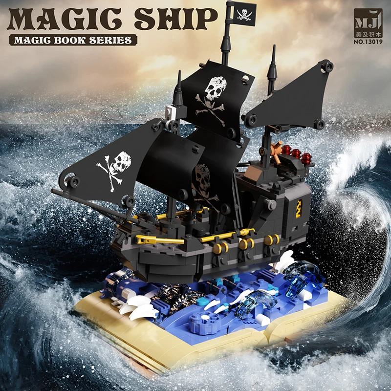 ワンピース andmary Ivy loose set up black Magic Ship Black Pearl 919pcs Puzzle Bricks - Educational Toy