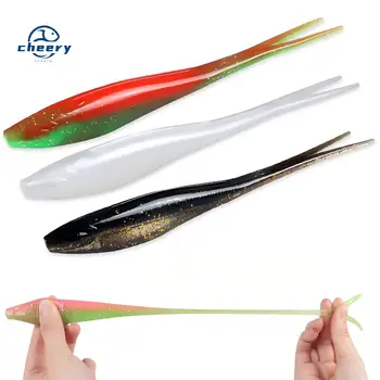 Cheery FUN 3 Pack Stainless Steel Floating Water Soft Bait Luya Bite Resistant Double Color 18mm/18g High Elastic – Soft Lure – view 2