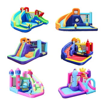 Factory custom hot sale inflatable bouncer jumping water slide bouncy house castle for kid
