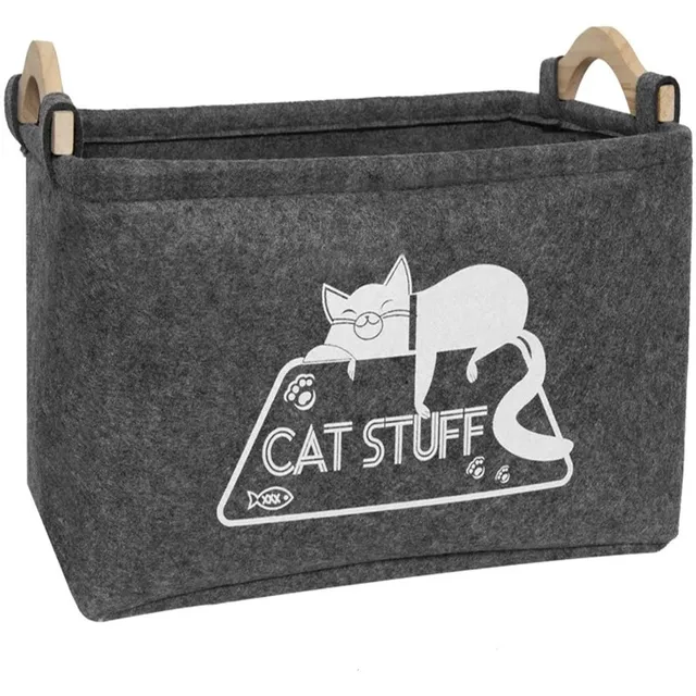 European and American Simple Felt Storage Basket Clothes Sorting Basket Toy Storage Box Book Folding Bag Dirty Clothes Basket