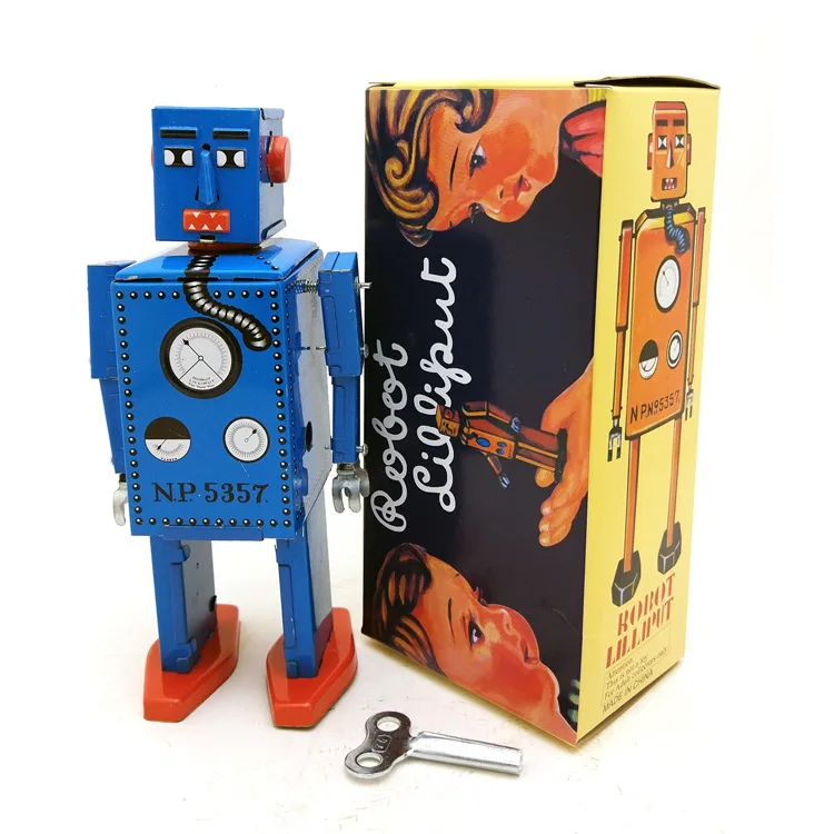 ロボット　ブリキ オールブリキのロボット ゼンマイ歩行 MADE IN JAPAN
