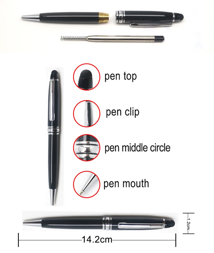 Eacajess Factory Customization Wholesale Luxury Ballpoint Capacitive