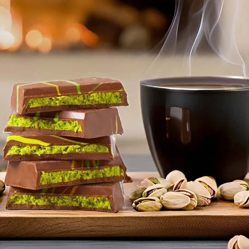 Dubai Chocolate Factory Specializing in OEM Services with Customizable Flavors Weights Packaging  Logos for International Buyers