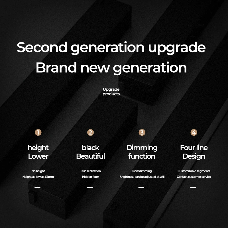 Линейный магнитный умный Регулируемый Трековый светильник без оправы