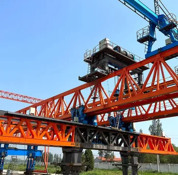 300T Mobile Bridge Launcher, Large Span 50m, Diesel & Electric Dual Power