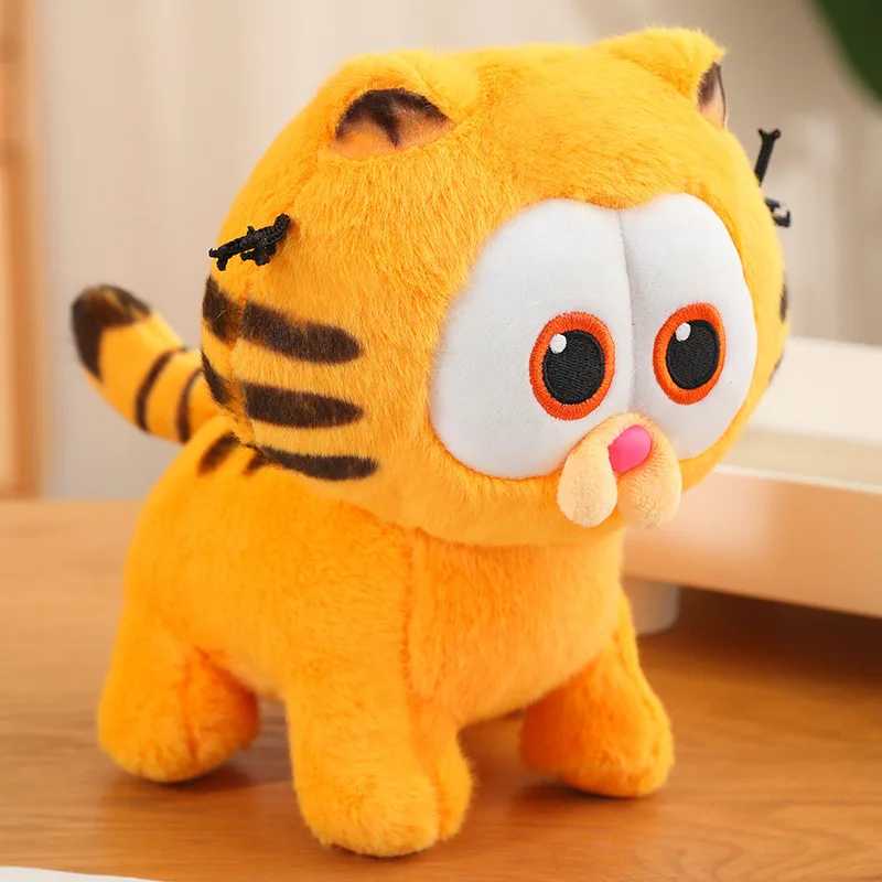 Customized Cat Cartoon for Garfield Anime Big Eyed PP Cotton Stuffed Plush Toy Children's Peripheral Gift with Claw Machine Doll