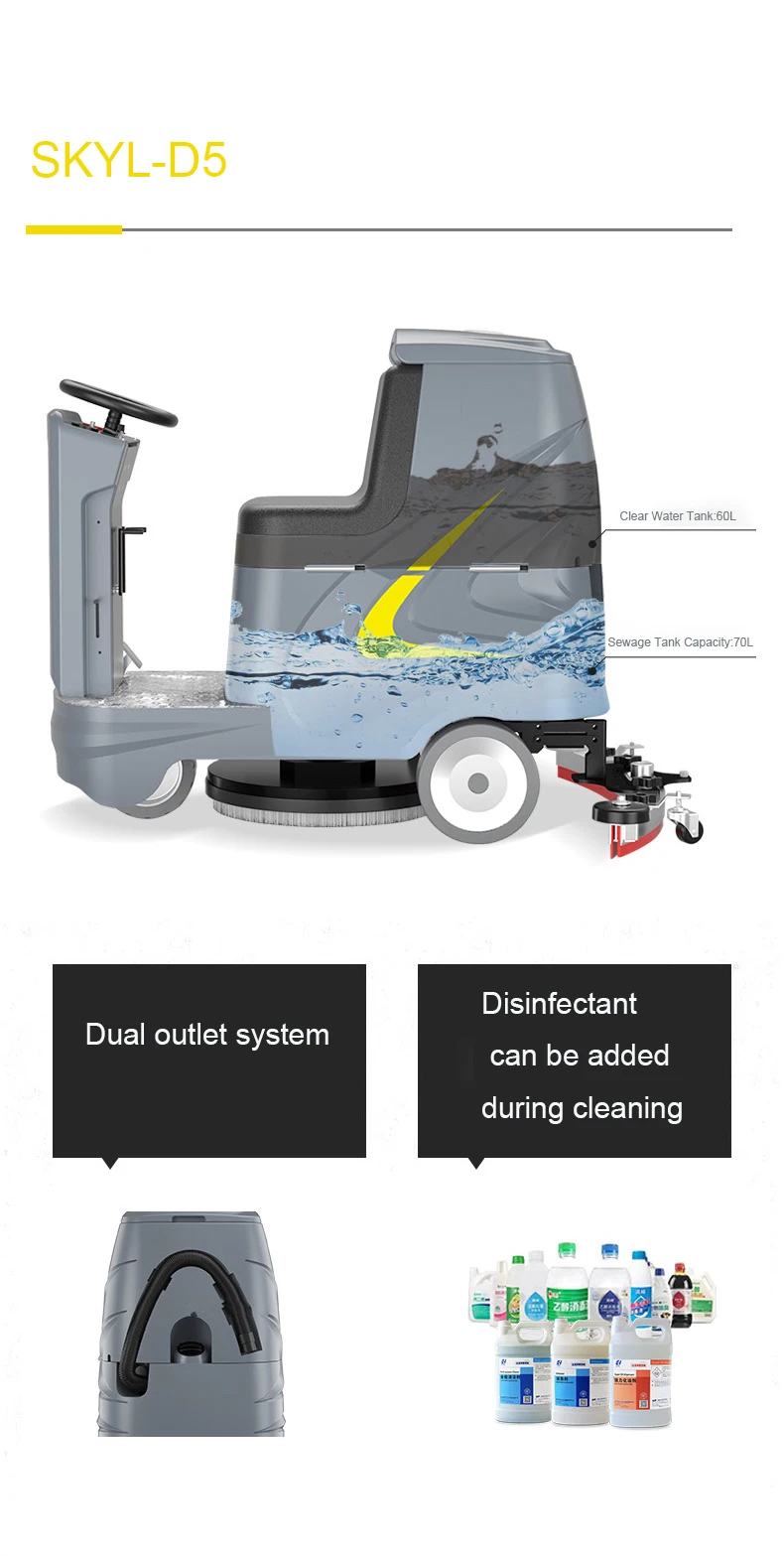 Floor Washing Cleaning Scrubber Machine fully Automatic Floor Cleaning Machine garage Cleaning Machine