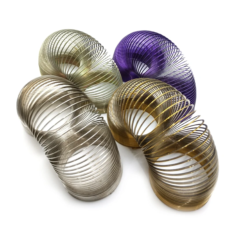 Customized Stainless Steel Compression Spring Colorful Metal Toy Slinky Coil Industrial Usage