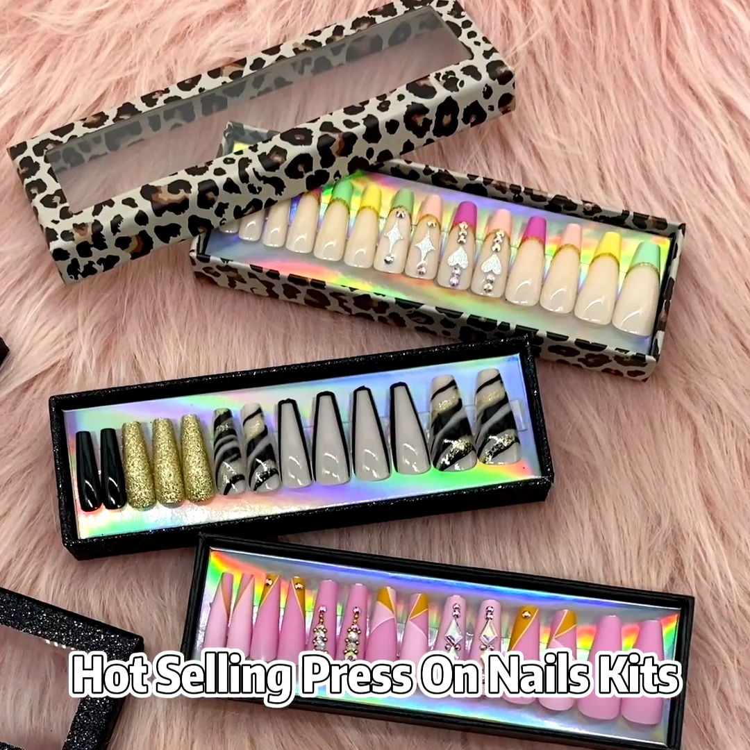 Custom Press On Nails Supply Private Label Acrylic Nails Stick On