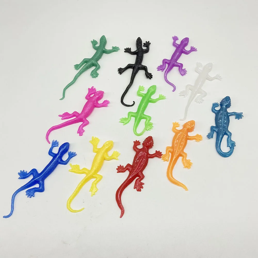 Cheaper Kids Novelty Stretchy Mini Rubber Lizard Toy