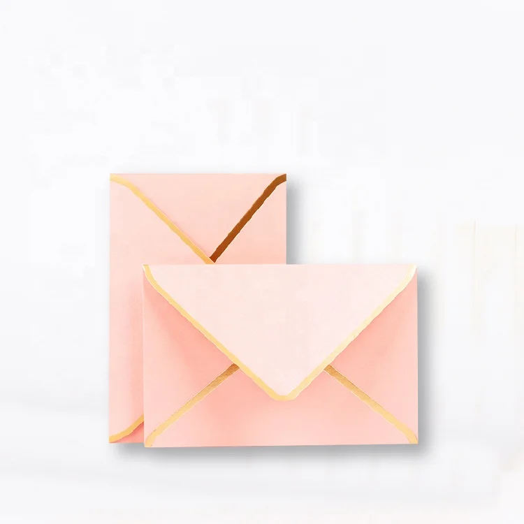 
Роскошные упаковочные бумажные конверты с позолоченными краями с синими приглашениями и надписями индивидуального логотипа 