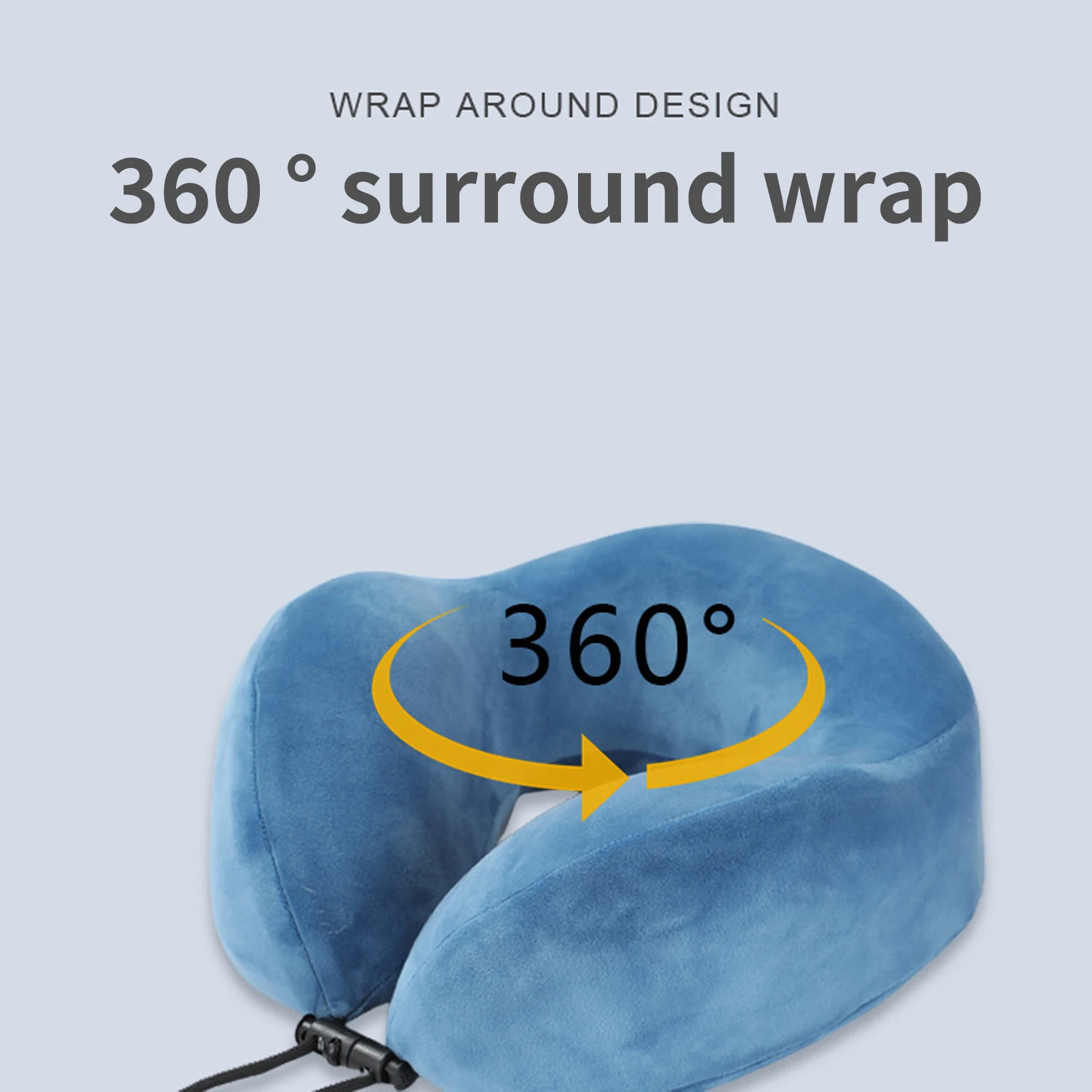 Removable Comfortable Memory Foam Ushaped Pillow Travel Sleeping