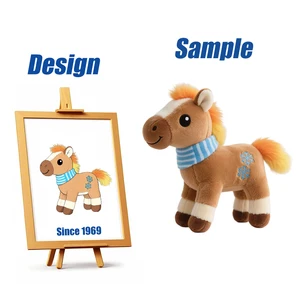 Shengye Plush Toy Manufacturer Wholesale Custom Cartoon Horse Plush Toy Doll Cute Animal Stuffed Toys for Christmas Holiday Gift